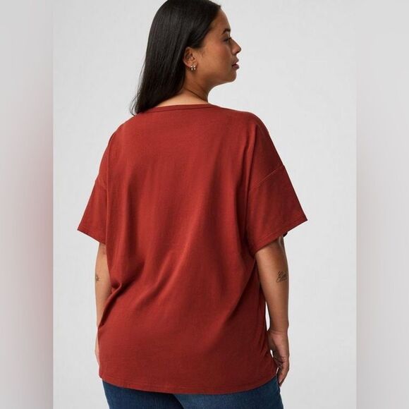 NWT Torrid Heritage Cotton Choker Seamed Tee, Woman’s Size 4x - Picture 3 of 6